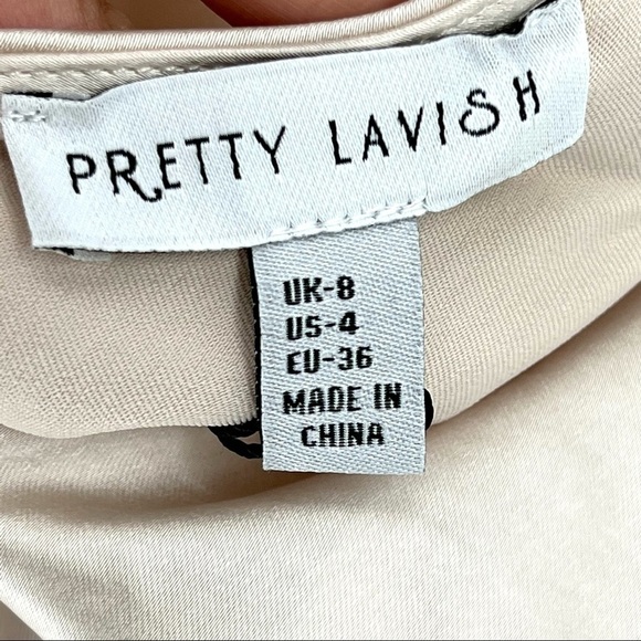 Pretty Lavish Women's Cowl Neck Maxi Dress - US 4 - Picture 4 of 5